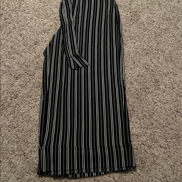 Flowy Navy Striped Pants - Picture 4 of 4